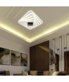 150W LED Smart Taklampe - Dekorativ, 50x50x7cm, 3i1, Dimbar, Fjernkontroll