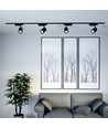 LED skinnespot 35W 3000K, sort hus.