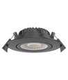 LEDlife Dim2Warm+CCT RA96 sort innfellingsspot - Hull: Ø6,8 cm, Mål: Ø8,3 cm, 7W, hvit kant, dimbar, 230V