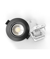 LEDlife Dim2Warm+CCT RA96 sort innfellingsspot - Hull: Ø6,8 cm, Mål: Ø8,3 cm, 7W, hvit kant, dimbar, 230V