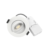LEDlife Dim2Warm+CCT RA96, hvit innfellingsspot - Hull: Ø6,8 cm, Mål: Ø8,3 cm, 7W, hvit kant, dimbar, 230V