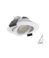 7W Innfellingsspot RA96, DimToWarm+CCT, Dimbar - Hull: Ø6,8 cm, Mål: Ø8,3 cm, Hvit kant