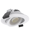 LEDlife Dim2Warm+CCT RA96, hvit innfellingsspot - Hull: Ø6,8 cm, Mål: Ø8,3 cm, 7W, hvit kant, dimbar, 230V