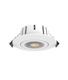 LEDlife Dim2Warm+CCT RA96 hvit innfellingsspot - Roterbar, Hull: Ø6,8 cm, Mål: Ø8,3 cm, 7W, hvit kant, dimbar, 230V