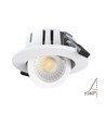LEDlife Dim2Warm+CCT RA96 hvit innfellingsspot - Roterbar, Hull: Ø6,8 cm, Mål: Ø8,3 cm, 7W, hvit kant, dimbar, 230V