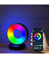 Sirkel RGBIC lampe - 18x15cm, Bluetooth, 5V USB