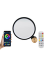 Slim Sirkel RGBIC lampe - Hvit, Ø20cm, Bluetooth, 5V USB