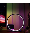 Slim Sirkel RGBIC lampe - Hvit, Ø30cm, Bluetooth, 5V USB