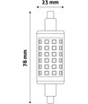 Outlet: R7S LED pære - 6W, 78mm, dimbar, 230V