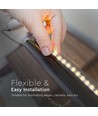 128 LED STRIPELYS 10W/m - 6400K, IP20, 24V.