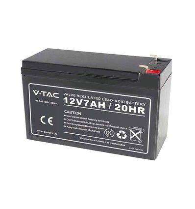 7Ah blyakkumulator - T2, 151x65x100mm