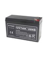 12V / 7Ah blybatteri - 151x65x100mm, ABS, VRLA oppladbart batteri