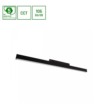 SHIFT CCT- Line M Lineært Armatur 17W - 602x23x42mm, 100°, Svart, CCT Switch