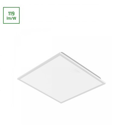 60x60 LED panel, 36W - 119lm/W, 4000K, hvit kant, 5 års garanti
