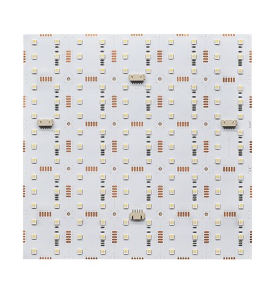 25x25 sammenleggbart 17,5W RGB+CW LED-ark RA95 - 24V DC, IP20