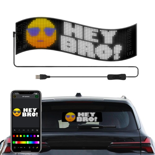 1x Pixel matrise-panel 32x96 - Bluetooth, 5V USB