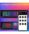 1x Pixel matrise-panel 32x96 - Bluetooth, 5V USB