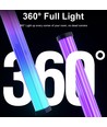2x RGBIC ambient light bar - 33 cm, Bluetooth, 360° lys