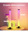 2 stk. ambient gamer bordlamper - RGB løpelys, 360° effekt, 33 cm