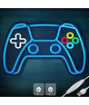 Controller neonskilt gamepad, LED-lys - Stor modell 39x27 cm, perfekt for gamingrom
