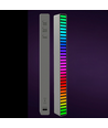 RGBIC musikk-synkroniserings skrivebordslampe - 18cm, innebygd batteri, Bluetooth