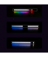 RGBIC musikk-synkroniserings skrivebordslampe - 18cm, innebygd batteri, Bluetooth