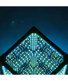 Infinity Cube 10x10 RGBIC - 3D lys effekt, inkl. fjernkontroll, USB-tilkobling
