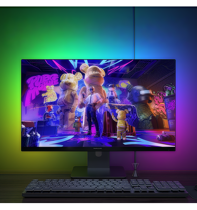 PC Sync LED strip 24" skjerm 4 sider - RGBIC, USB, 60 LED/m, 10W/m