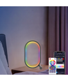 Ellipseformet RGBIC-lampe - 25x15 cm, 10W, fjernkontroll, USB