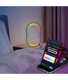 Ellipseformet RGBIC-lampe - 25x15 cm, 10W, fjernkontroll, USB