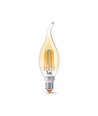 C35 LED-pære 6W E14 - kulltråd, flamme, ravfarget, ekstra varm hvit, 230V, 680 lm