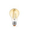 E27 10W LED filament pære - A60, 1050lm, 2200K, Amber glass, 360° lysspredning