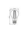 E27 10W LED filament pære - A60, 1050lm, 2200K, Amber glass, 360° lysspredning