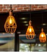 A60 LED-pære 10W E27 - kulltråddesign, ravfarget, ekstra varm hvit, 230V, 1050lm