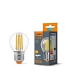 E27 6W LED filament kronepære - G45, 806lm, 3000K, 360 grader