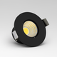 LEDlife Focu38 møbelspot innbygging RA92 - Hull: Ø3,5 cm, Mål: Ø3,8 cm, Sort, 2W, 12V DC