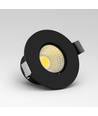 LEDlife Focu38 møbelspot innbygging RA92 - Hull: Ø3,5 cm, Mål: Ø3,8 cm, Sort, 2W, 12V DC