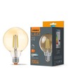 G95 LED-pære 7W E27 - filament, dimbar, ravfarget, ekstra varm hvit, 230V, 700lm, forbruk 7W