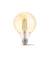G95 LED-pære 7W E27 - kulltråd, dimbar, ravfarget, ekstra varm hvit, 230V, 700lm, forbruk 7W