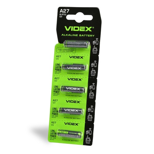 5 stk. A27 alkalisk batteri