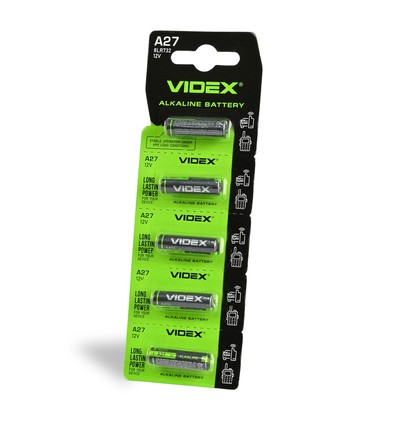 5 stk. A27 alkalisk batteri