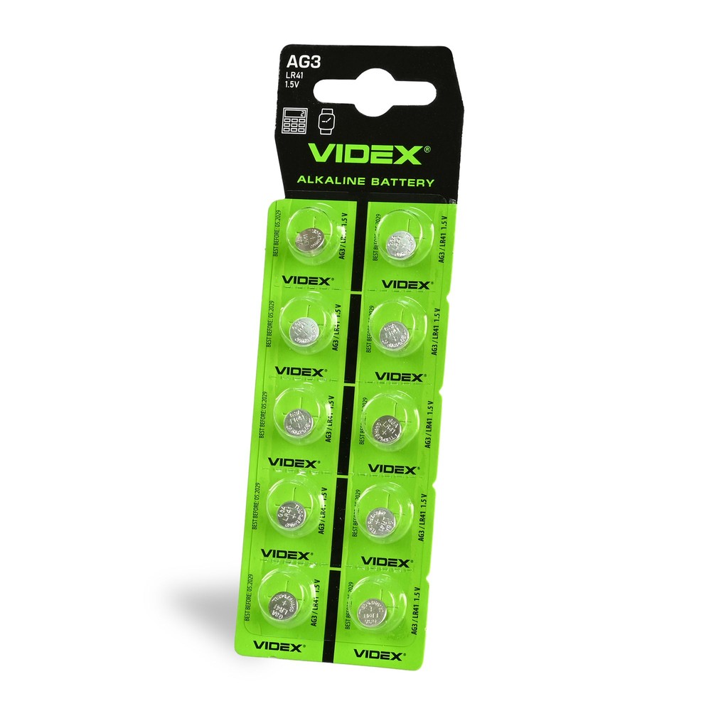 10 stk. AG3/LR41 - Alkalisk batteri
