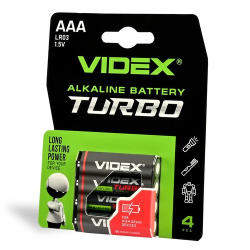 4 stk. LR03T/AAA - Alkaline batteri