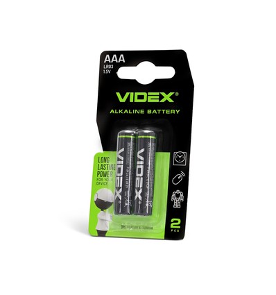 2 stk. LR03/AAA - Alkaline batteri