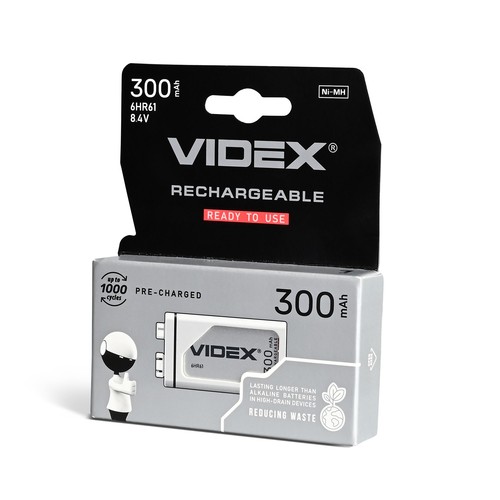 6Hr61 batteri - Ni-MH, oppladbart, 300mAh