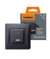 Vegguttag - USB-A + USB-C PD20W svart