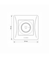 Dimmer 600W - hvit