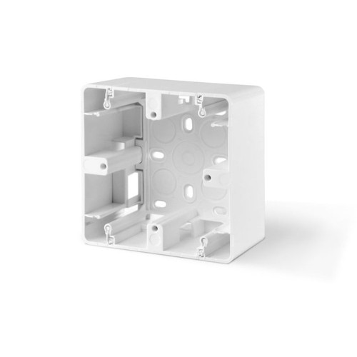 Utenpåliggende boks - enkel, hvit