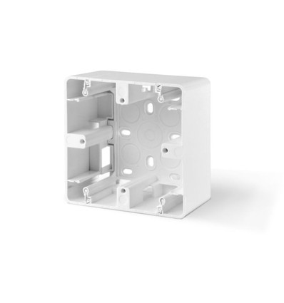 Utenpåliggende boks - enkel, hvit