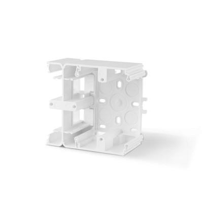 BINERA påveggsboks for stikkontakt/bryter - Hvit, IP20, 93x86x45mm, overflatemontering